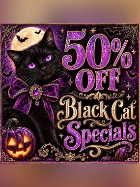🐈‍⬛🐈‍⬛🐈‍⬛Black cat Specials 50%off Buy It Now !